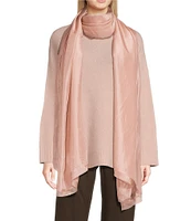 Eileen Fisher Washed Silk Oblong Scarf