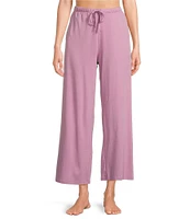 Eileen Fisher Organic Cotton Wide Ankle Knit Sleep Pants