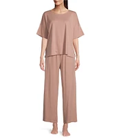 Eileen Fisher Wide Ankle Knit Sleep Pant