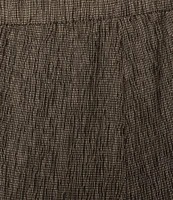 Eileen Fisher Woven Plisse Wide Leg Ankle Pant