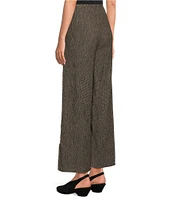 Eileen Fisher Woven Plisse Wide Leg Ankle Pant