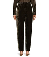 Eileen Fisher Woven Pull-On Lantern Ankle Velvet Pants