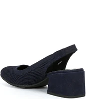 Eileen Fisher Yarn Stretch Knit Slingback Pumps