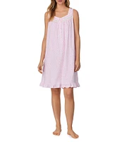Eileen West Scroll Floral Jersey Knit Sleeveless Sweetheart Neck Chemise