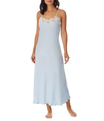 Eileen West Silky Satin Long Nightgown