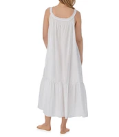 Eileen West Sleeveless Round Neck Woven Ballet Nightgown