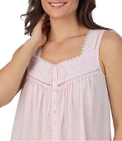 Eileen West Sleeveless Sweetheart Neck Woven Ballet Nightgown