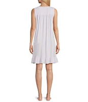 Eileen West Solid Sleeveless Jersey Knit Chemise