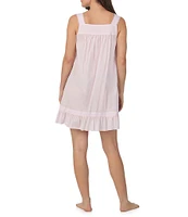 Eileen West Solid Sleeveless Sweetheart Neck Woven Short Nightgown