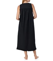 Eileen West Solid Woven Sleeveless Sweetheart Neck Ballet Nightgown