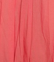 ELAN Elastic Hem Crop Halter Top