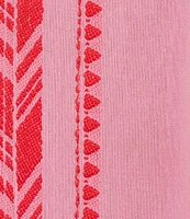 ELAN Striped Spaghetti Strap V-Neck A-Line Maxi Dress