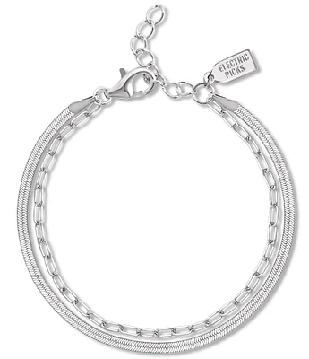Electric Picks Double Chain Bracelet
