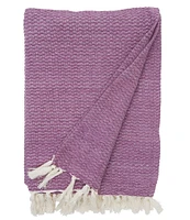 ELISABETH YORK Blythe Cotton Chenille Fringe Throw Blanket