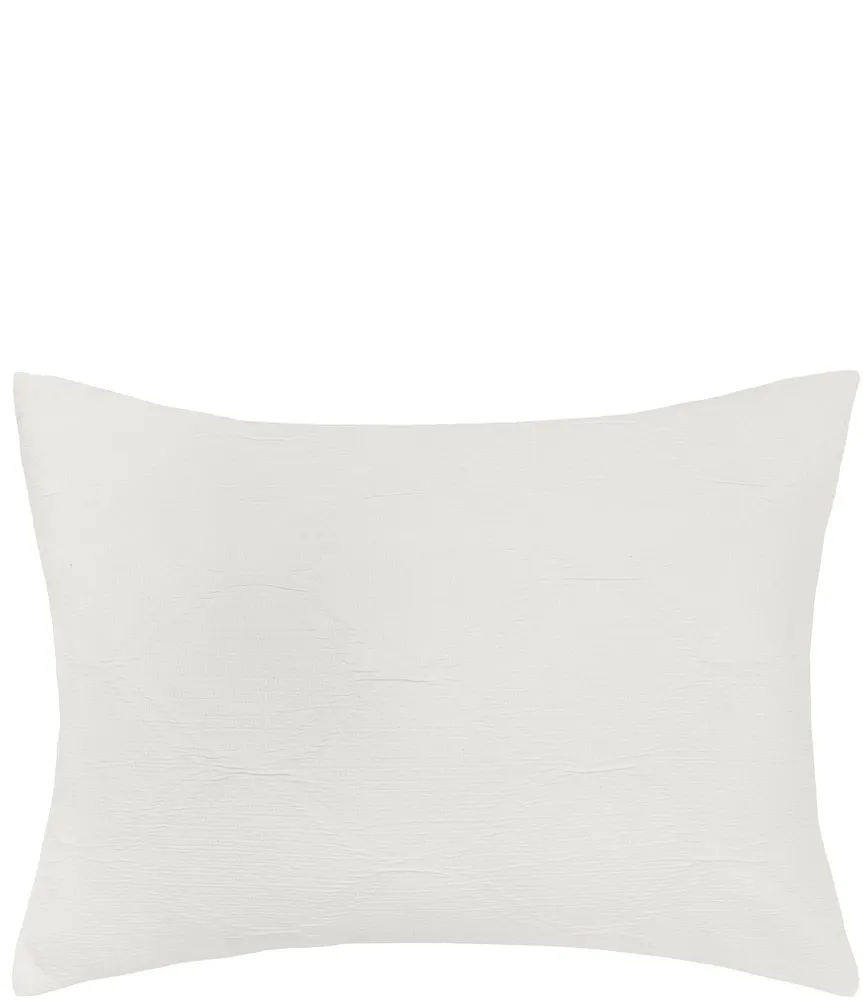 ELISABETH YORK Elaine Yarn-Dyed Rounded Diamond Matelasse Pillow Sham