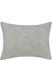 ELISABETH YORK Elaine Yarn-Dyed Rounded Diamond Matelasse Pillow Sham