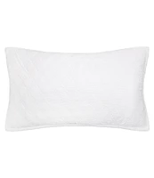 ELISABETH YORK Emory Collection Channel Stitch Diamond Pattern Sham