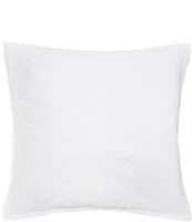 ELISABETH YORK Emory Channel Stitch Diamond Pattern Euro Sham