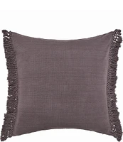 ELISABETH YORK Lavato Hand-Knotted Fringe Cotton Euro Sham