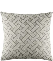 ELISABETH YORK Leighton Basketry Pattern Cotton Euro Sham