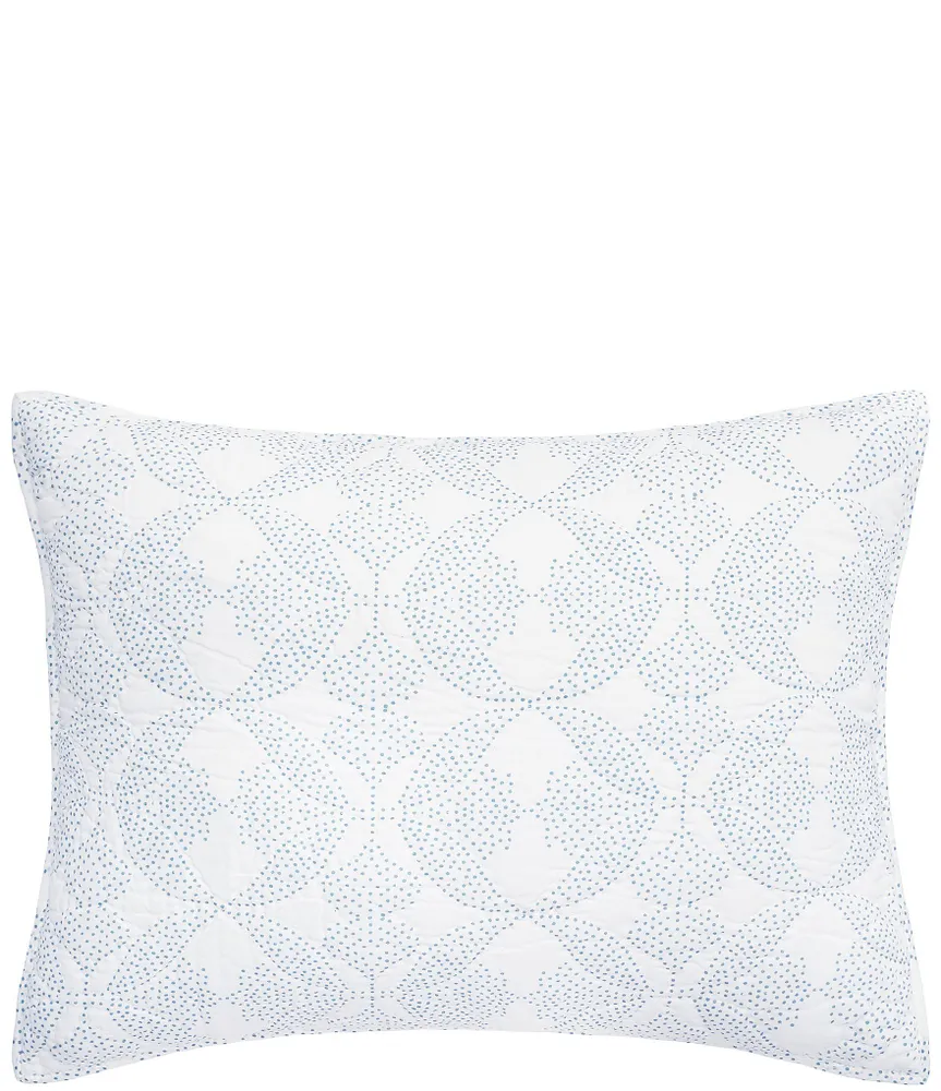 ELISABETH YORK Paloma Exotic Floral Tile Pattern Cotton Gauze Standard Sham