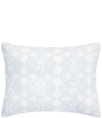 ELISABETH YORK Paloma Exotic Floral Tile Pattern Cotton Gauze Standard Sham