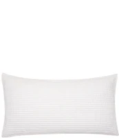 ELISABETH YORK Tess Dove Woven Pleated Cotton Sham