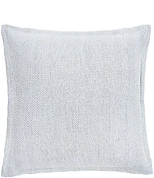 ELISABETH YORK Torin Herringbone Weave Pattern Cotton Euro Sham