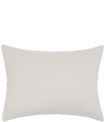 ELISABETH YORK Vance Matelasse Geometric Chevron Cotton Sham
