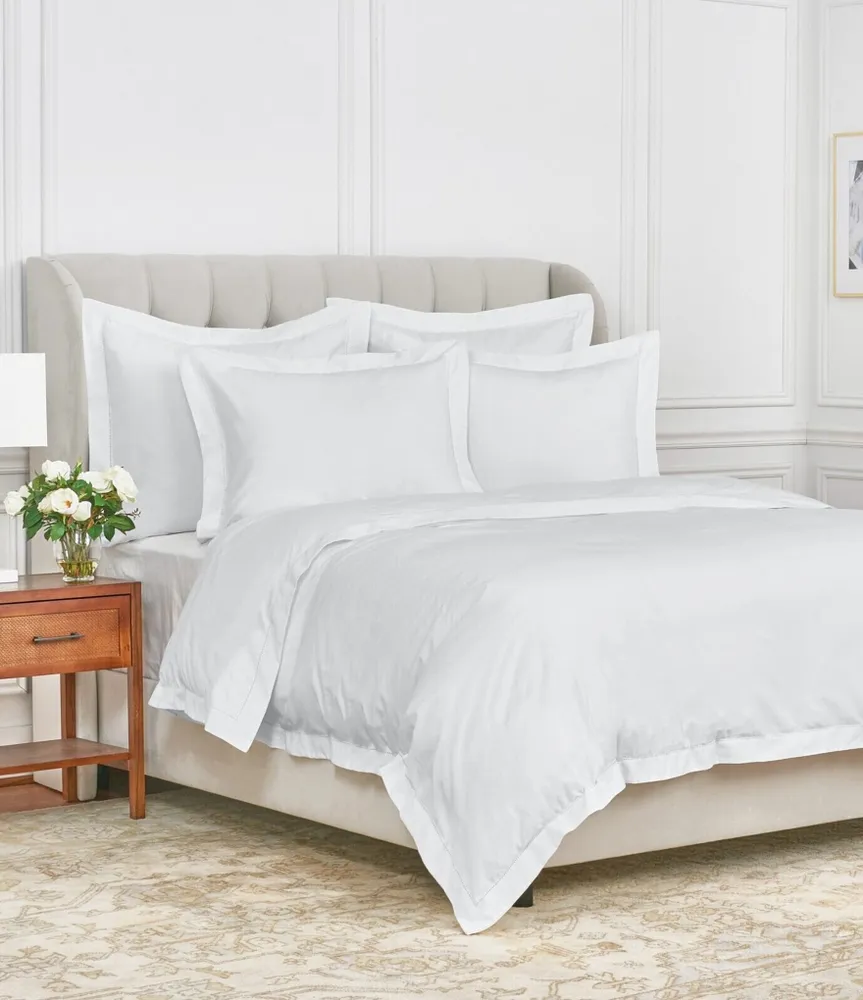 ELISABETH YORK Whitaker Hemstitch Cotton Duvet Cover