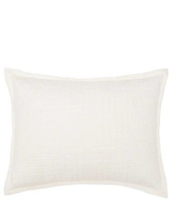 ELISABETH YORK Willa Ivory Cotton Voile Pillow Sham