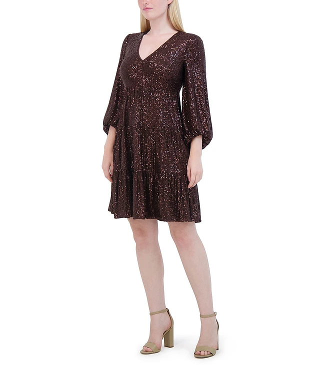 knee length dresses for ladies The Double Breasted Mini Dress in Powder Blue Metallic Tweed Powder Blue Metallic Tweed / 2024SP470 PBMT / 3