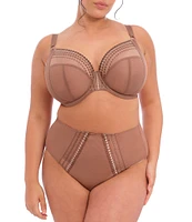 Elomi Plus Size Matilda Embroidered Sheer Plunging Convertible U-Back to Racerback Contour Wire Full-Busted Bra