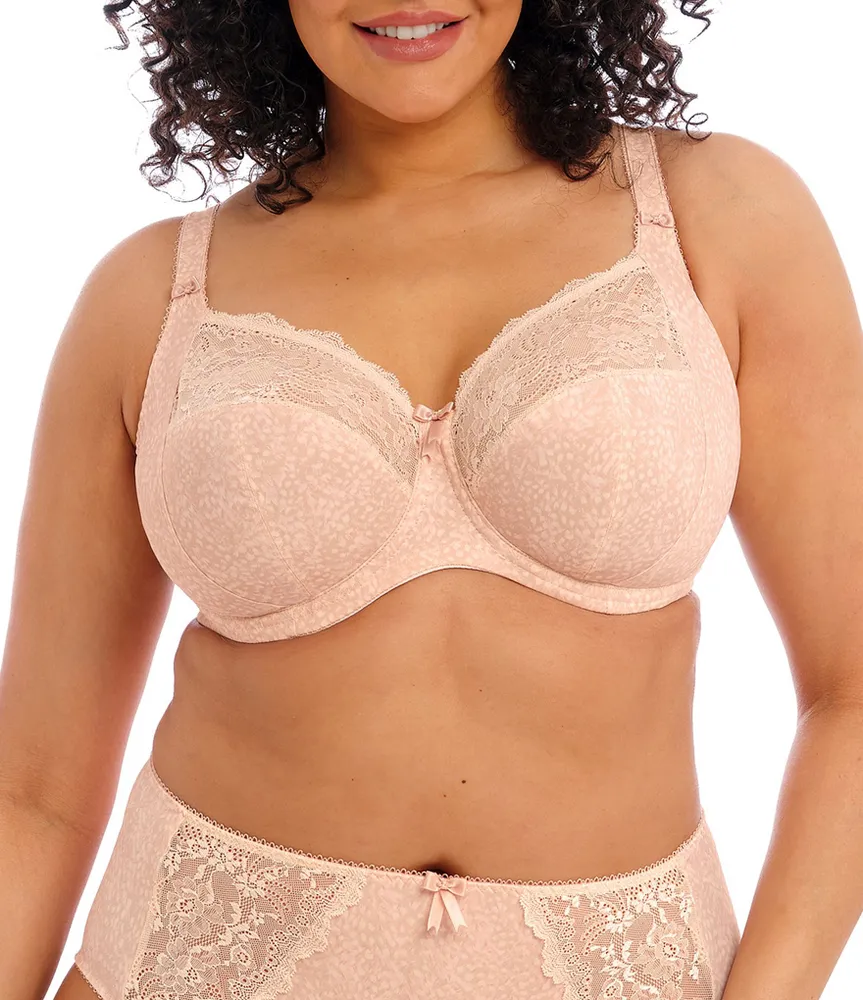 Elomi Morgan Lace-Trimmed Full-Busted Contour U-Back Underwire Bra