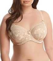 Elomi Morgan Lace-Trimmed Full-Busted Contour U-Back Underwire Bra