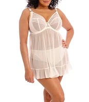 Elomi Priya Cut & Sewn Underwire Stretch Mesh Babydoll