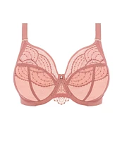 Elomi Priya Full-Busted Underwire Unlined Embroidery Plunge Bra