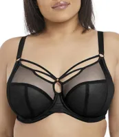 Elomi Sachi Sheer Tulle Adjustable Plunge Bra