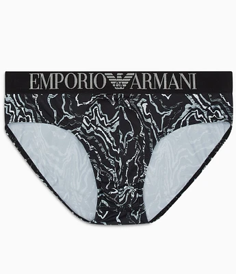 Emporio Armani Allover Printed Microfiber Briefs