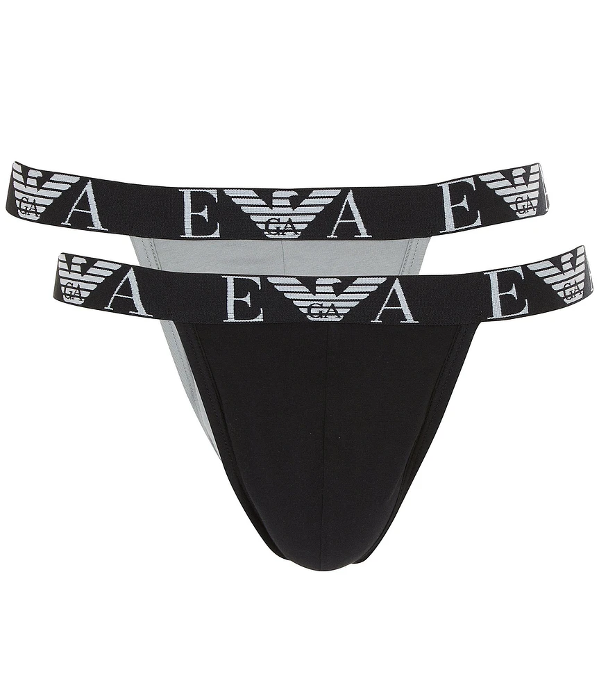 Emporio Armani Bold Monogram Jockstrap 2-Pack