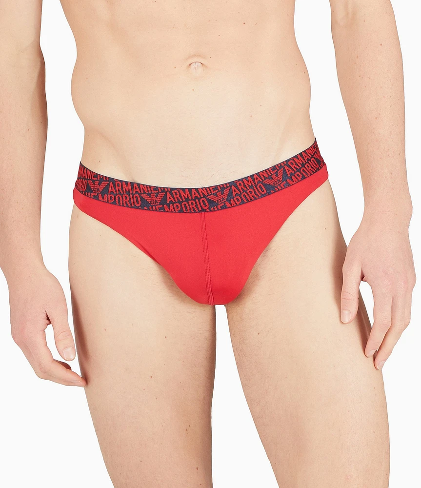 Emporio Armani Microfiber Thongs