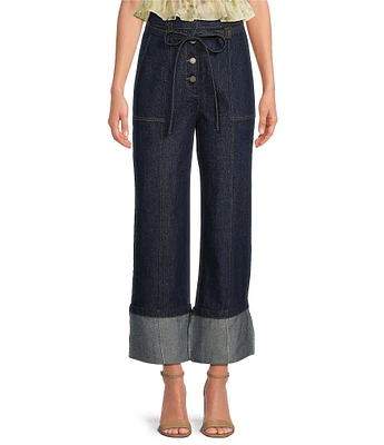 En Saison Nicola Wide Leg Cuff Jeans