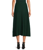 En Saison Sigrid Pleated Knit Midi Skirt