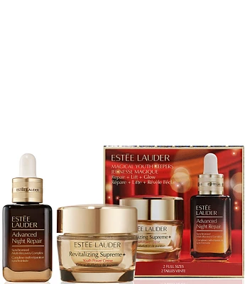 Estee Lauder Advanced Night Repair Serum and Revitalizing Supreme+ Repair, Lift, and Glow Skincare Duo