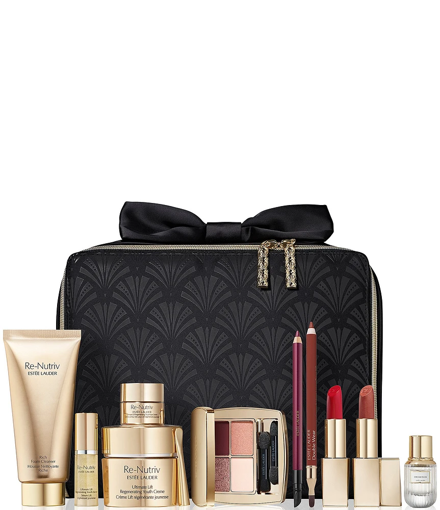 Estee Lauder The Secret of Infinite Beauty Luxury Re-Nutriv Skincare and Makeup Gift Set