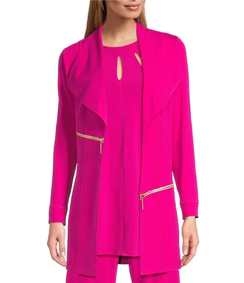 Eva Varro Barcelona Wing Collar Long Sleeve Jacket