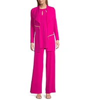 Eva Varro Barcelona Wing Collar Long Sleeve Jacket
