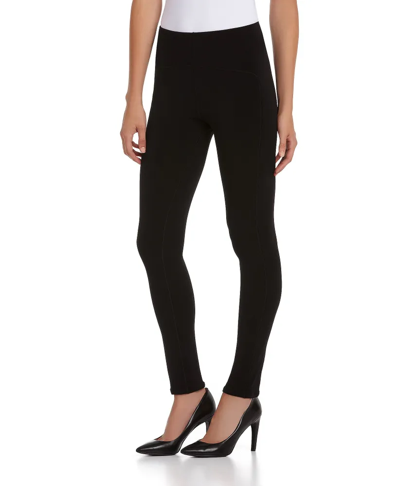 Eva Varro Double Layer Jersey Knit Slimming Seam Leggings