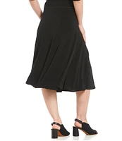 Eva Varro Knit Jersey A-Line Pull-On Midi Skirt