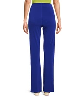 Eva Varro High Rise Elastic Waist Bell Bottom Pants